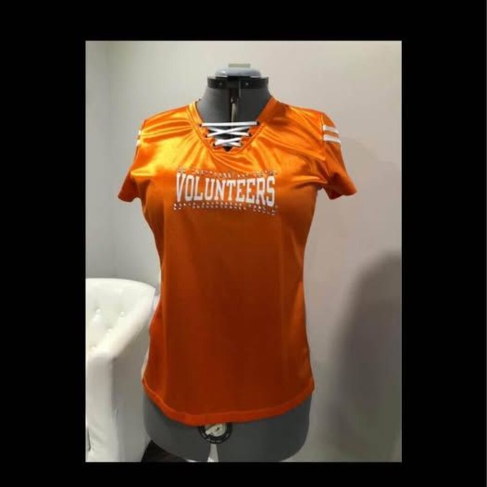 Medium Tennessee Volunteers Lace-Up Jersey KA Her Knights 20"p-p 26"length C7286